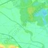Topografische kaart Dombas, hoogte, reliëf