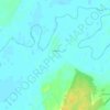 Topografische kaart Осеева, hoogte, reliëf