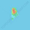 Topografische kaart Apo Island, hoogte, reliëf