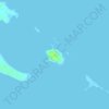 Topografische kaart High Cay, hoogte, reliëf