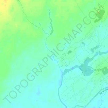 Topografische kaart Пашиха, hoogte, reliëf