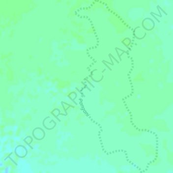 Topografische kaart Pangani, hoogte, reliëf
