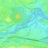 Topografische kaart Charles River, hoogte, reliëf