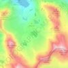 Topografische kaart Lac Nère, hoogte, reliëf