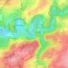 Topografische kaart L'Ourthe orientale, hoogte, reliëf