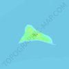 Topografische kaart Lumbucan Island, hoogte, reliëf