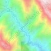 Topografische kaart La Ospina, hoogte, reliëf