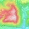 Topografische kaart Kamon, hoogte, reliëf
