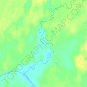 Topografische kaart Марега, hoogte, reliëf