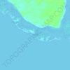 Topografische kaart North Ubian Island, hoogte, reliëf