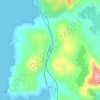 Topografische kaart Lochan Doilead, hoogte, reliëf
