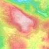 Topografische kaart Koranit, hoogte, reliëf