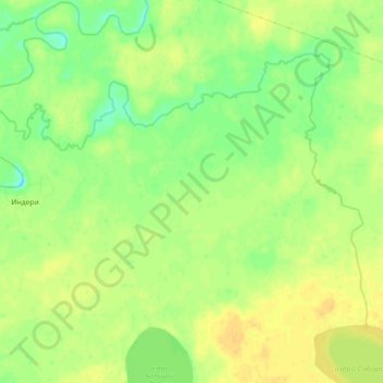 Topografische kaart Янтарь, hoogte, reliëf