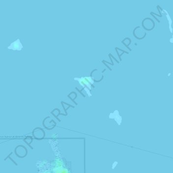 Topografische kaart Big Harper Key, hoogte, reliëf