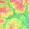 Topografische kaart Browns Waterhole, hoogte, reliëf