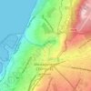 Topografische kaart Oued Aîn Safra, hoogte, reliëf