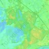Topografische kaart Diersfordter Wald, hoogte, reliëf
