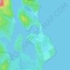 Topografische kaart Ahousaht, hoogte, reliëf