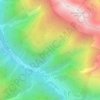 Topografische kaart Zirmbach, hoogte, reliëf