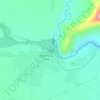 Topografische kaart Blauwe Nijl, hoogte, reliëf