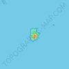 Topografische kaart Isla Grosa, hoogte, reliëf