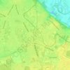 Topografische kaart Olivet, hoogte, reliëf