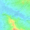 Topografische kaart Handzamevaart, hoogte, reliëf