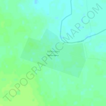 Topografische kaart Белогорка, hoogte, reliëf