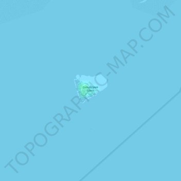 Topografische kaart Guindacpan Island, hoogte, reliëf