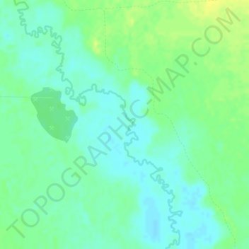 Topografische kaart Ханты-Мансийский район, hoogte, reliëf