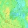 Topografische kaart Osbroek, hoogte, reliëf