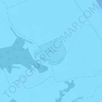 Topografische kaart Морское, hoogte, reliëf