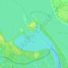 Topografische kaart Donau, hoogte, reliëf