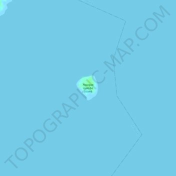 Topografische kaart Pasegan Guimba Island, hoogte, reliëf