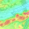 Topografische kaart Boussu-en-Fagne, hoogte, reliëf