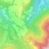 Topografische kaart Valmorel, hoogte, reliëf