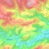 Topografische kaart Noertrange, hoogte, reliëf