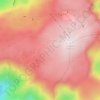 Topografische kaart Serra da Estrela, hoogte, reliëf