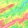 Topografische kaart Bonsin, hoogte, reliëf