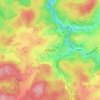 Topografische kaart Maissin, hoogte, reliëf