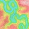 Topografische kaart Le Herou, hoogte, reliëf