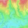 Topografische kaart Marbehan, hoogte, reliëf