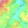 Topografische kaart Moircy, hoogte, reliëf