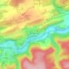 Topografische kaart Vierves-sur-Viroin, hoogte, reliëf