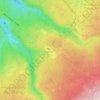 Topografische kaart Ternell, hoogte, reliëf
