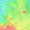 Topografische kaart Bovenste Caumer, hoogte, reliëf