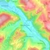 Topografische kaart Rendeux-Bas, hoogte, reliëf