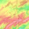 Topografische kaart Méan, hoogte, reliëf