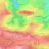 Topografische kaart Hébronval, hoogte, reliëf