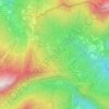 Topografische kaart Consuma, hoogte, reliëf